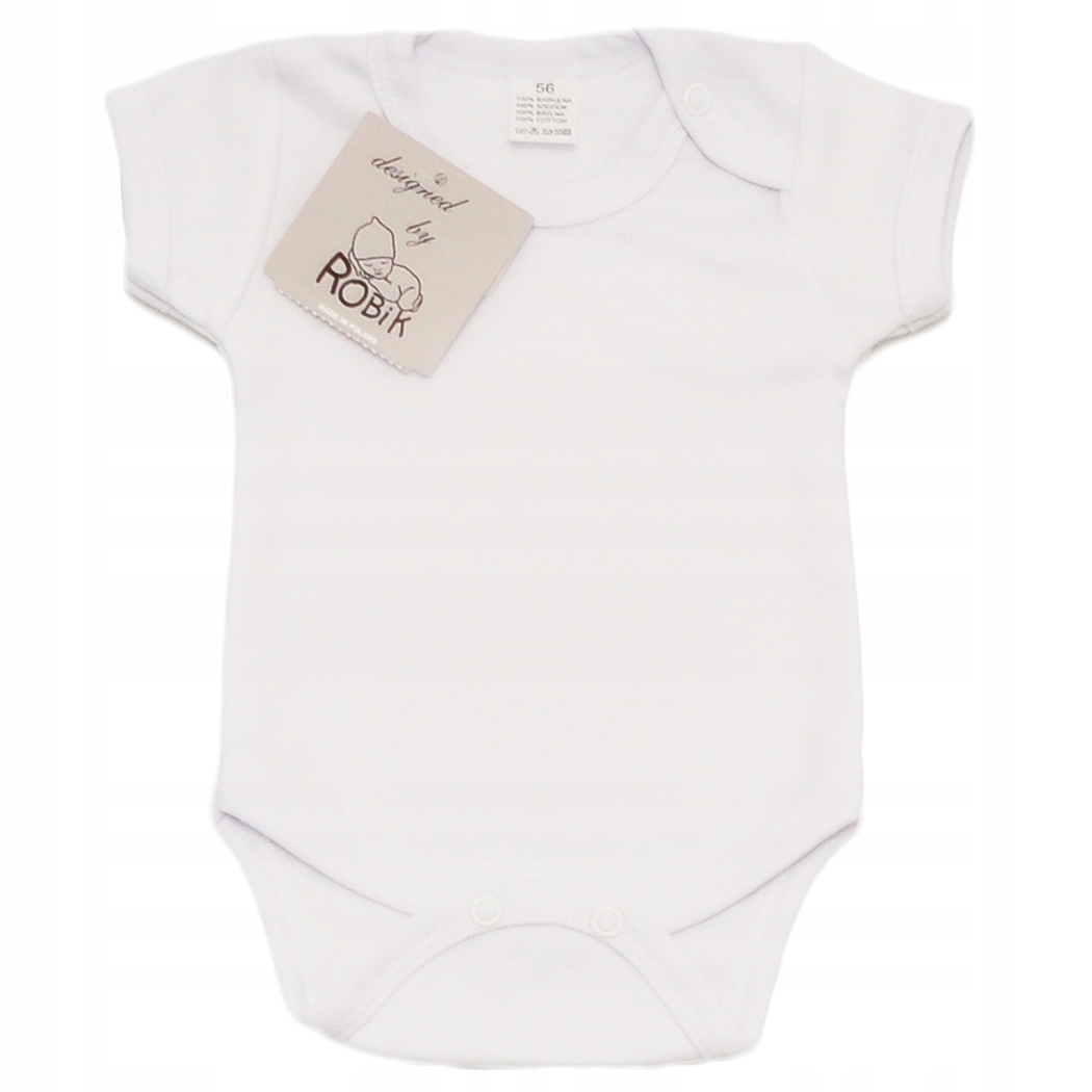 

Body Białe krótki rękaw r.92 Robik