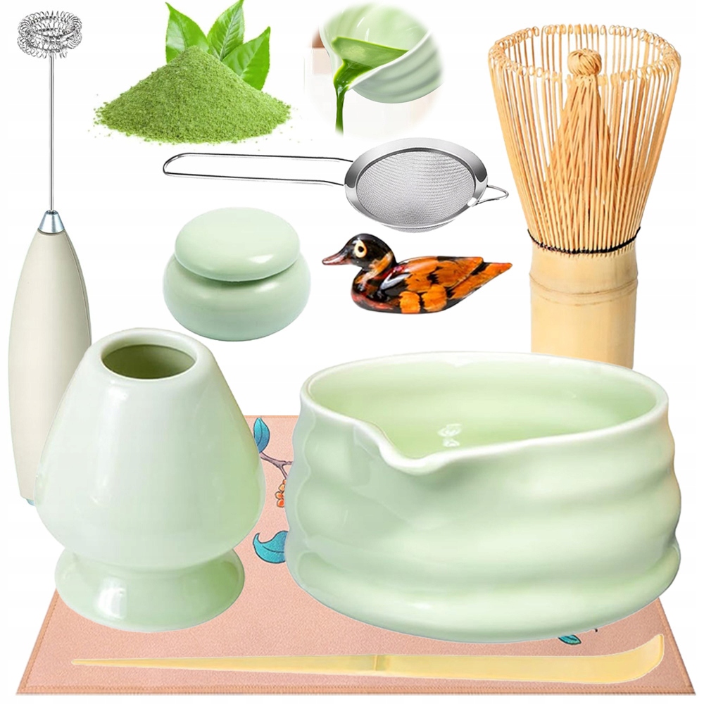 Levně Bambusová Sada 9 Ks Pro Přípravu Čaje Matcha: Chashaku, Metlička, Lžička A Další