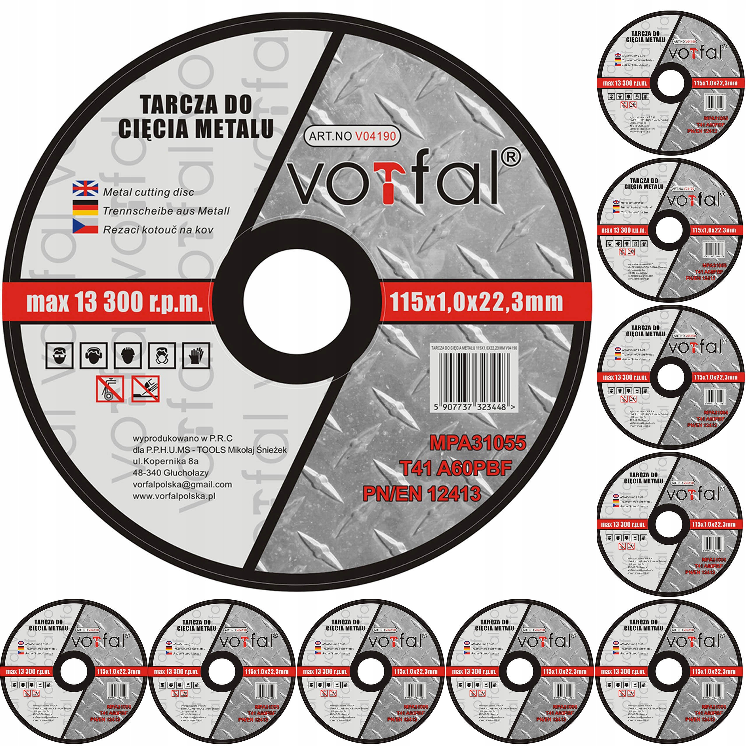 

Tarcza Tarcze Do Cięcia Metalu 115 X 1.0 Stali 10