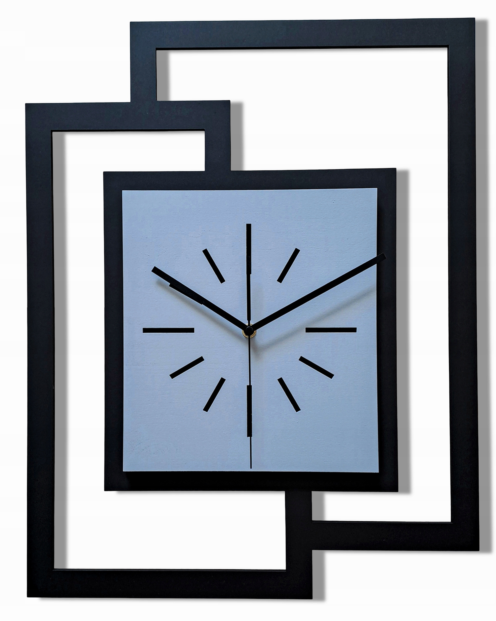 Velké, Moderní Nástěnné Hodiny Do Obývacího Pokoje, Loft, Minimalismus, Černá Šedá