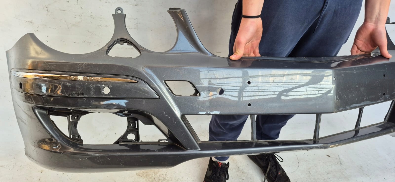 MERCEDES E-KLASA W211 LIFT 06-09 bumper front front SPR PDC