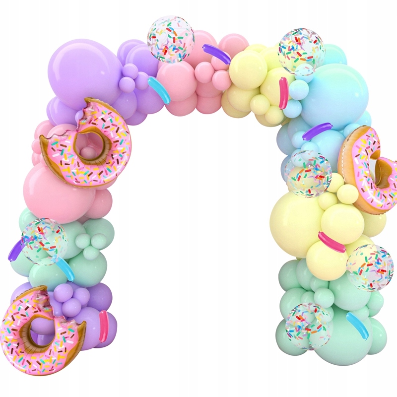 Balónková Girlanda Donut Pastelová Na Narozeniny Párty Baby Shower Narozeniny