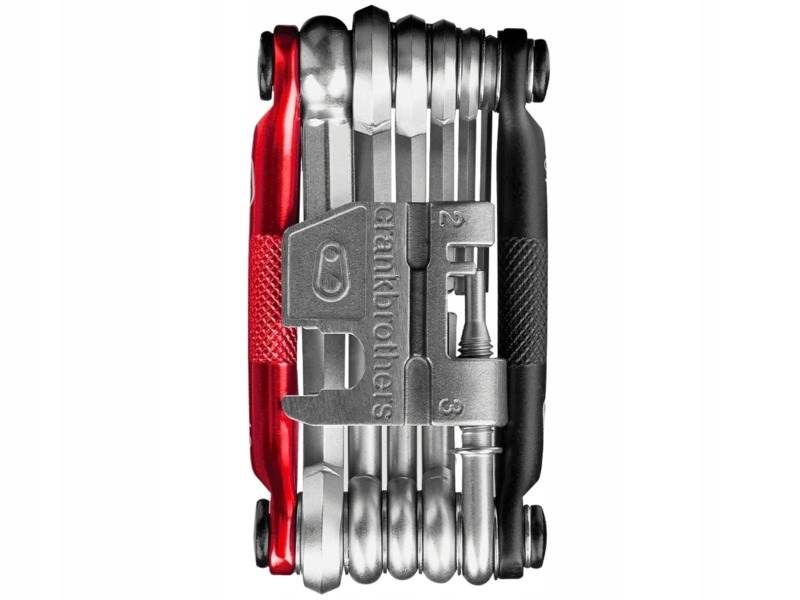 Klucz rowerowy Crankbrothers M17 Czarno-czerwony 17 funkcji