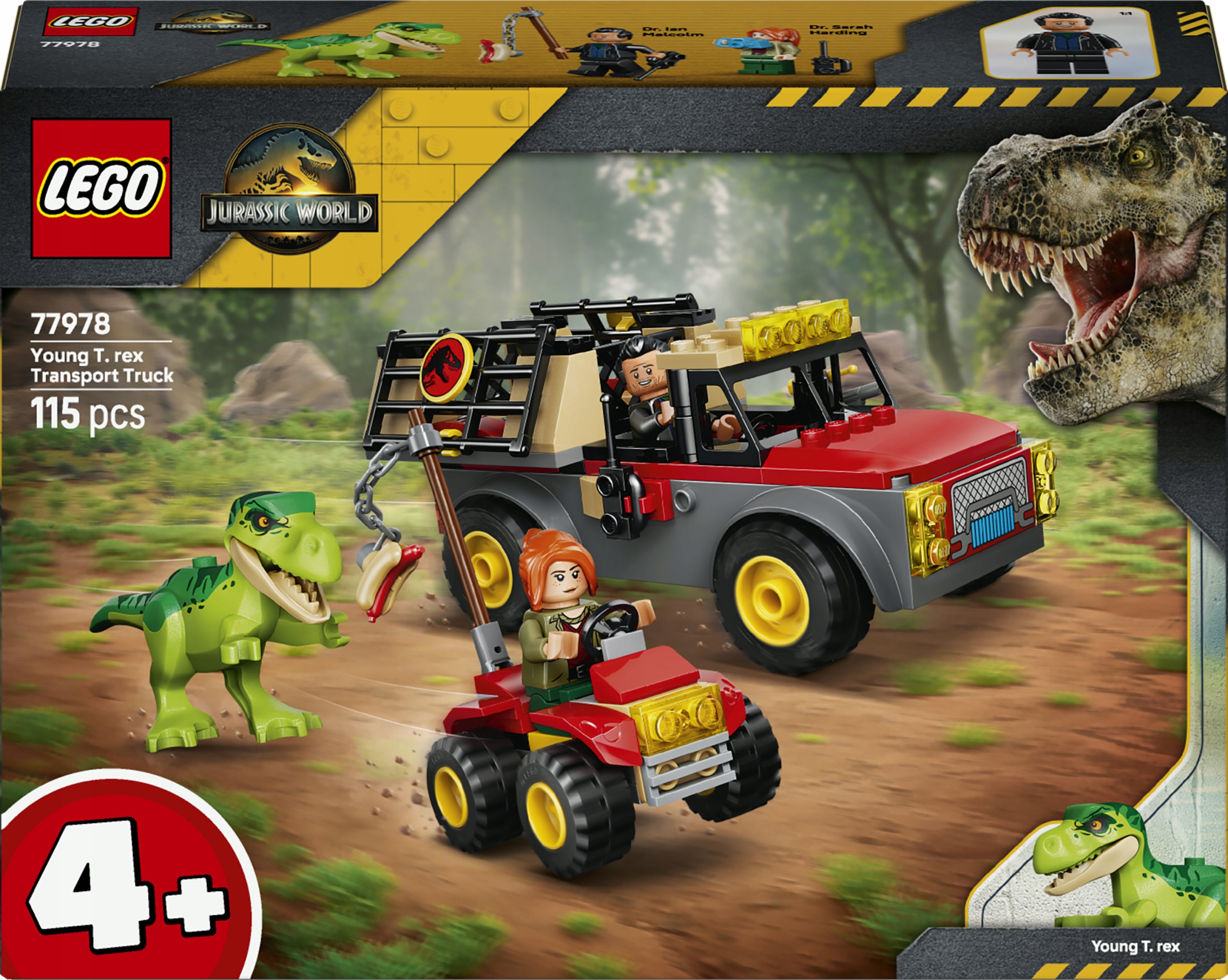 Lego Jurassic World Ciężarówka do transportu młodego tyranozaura 77978