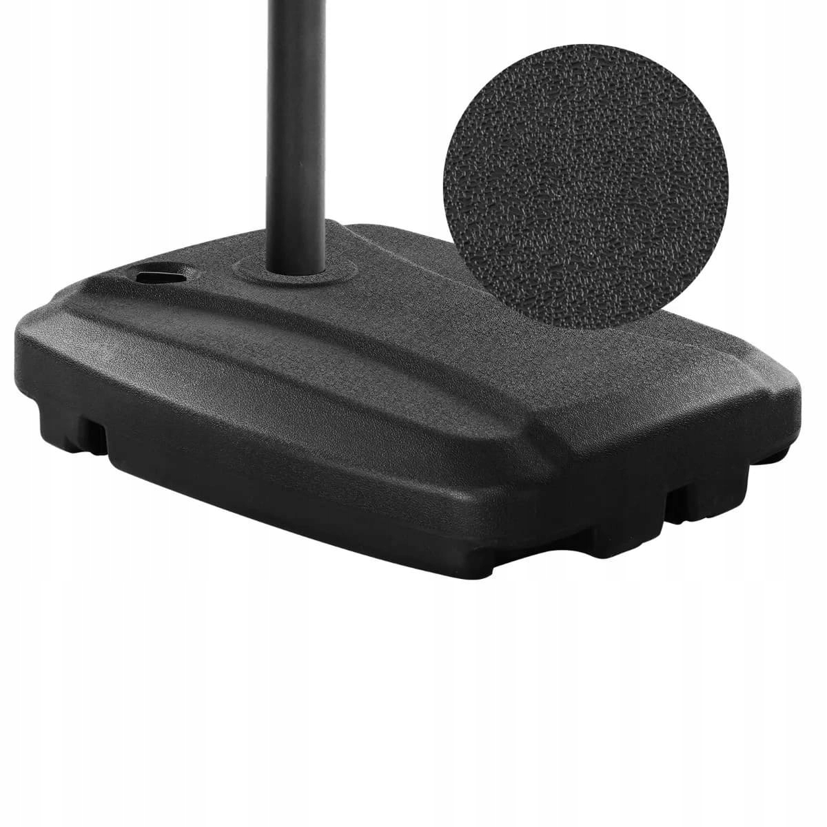 Stojak pod parasol na kółkach 60L Kolor czarny