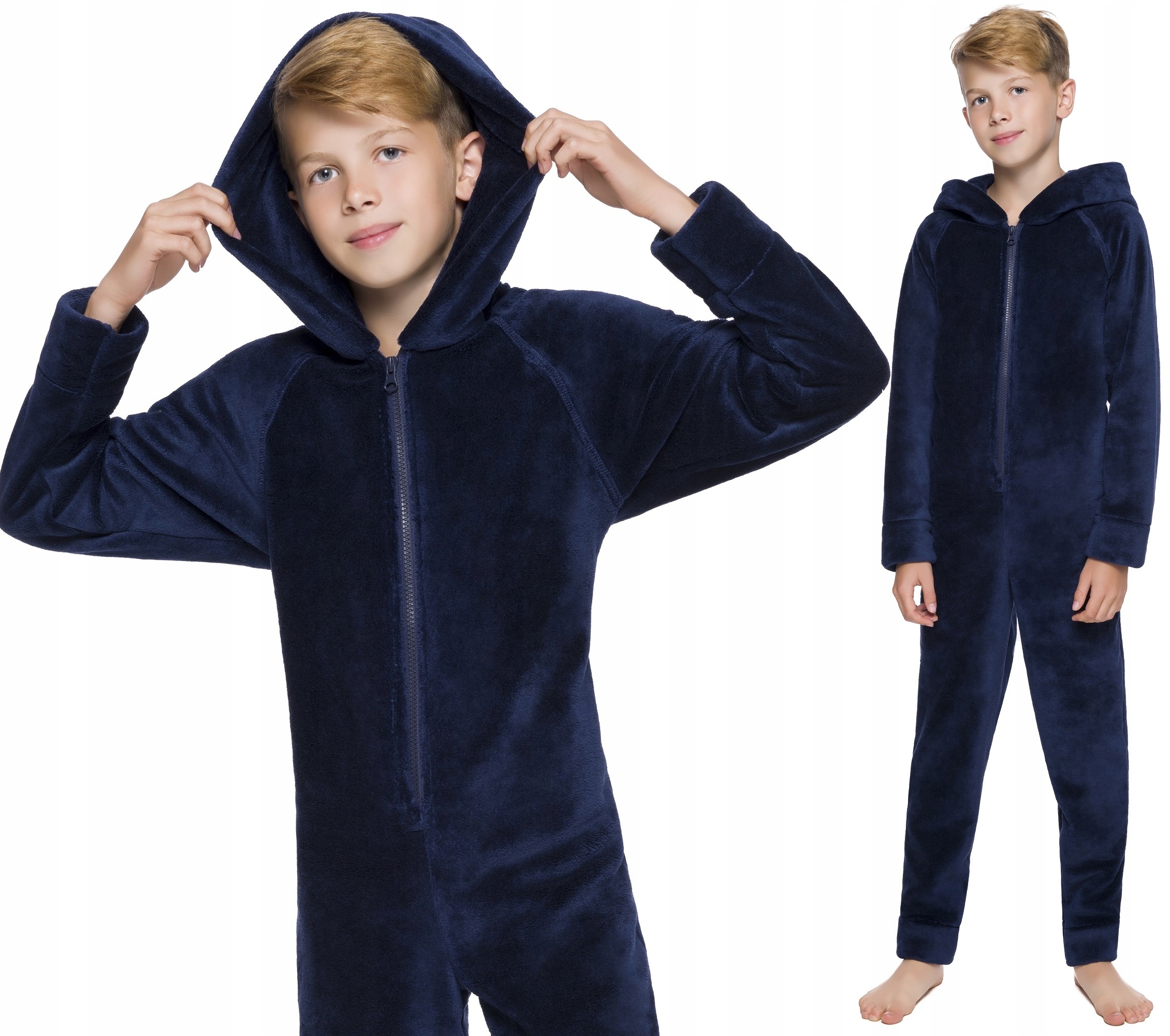 

Piżama Chłopięcy Kombinezon Kaptur Onesie 140