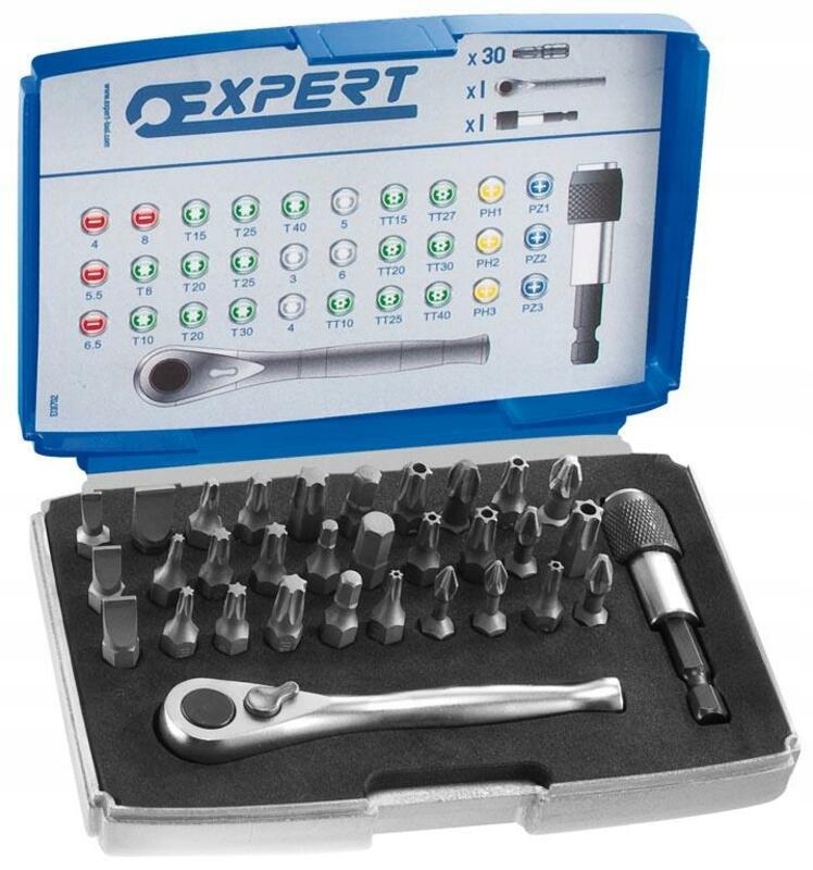 Súprava bitov Expert 1/4'' 30 kusov E131702