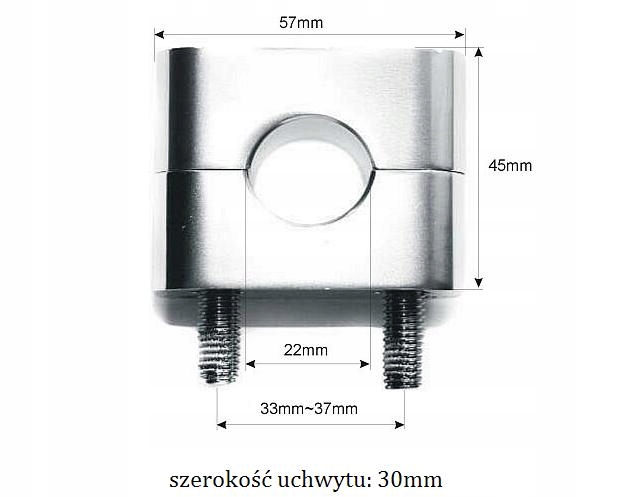 MOCOWANIA UCHWYTY RISERY KIEROWNICY 22MM DO POLKI Producent inny