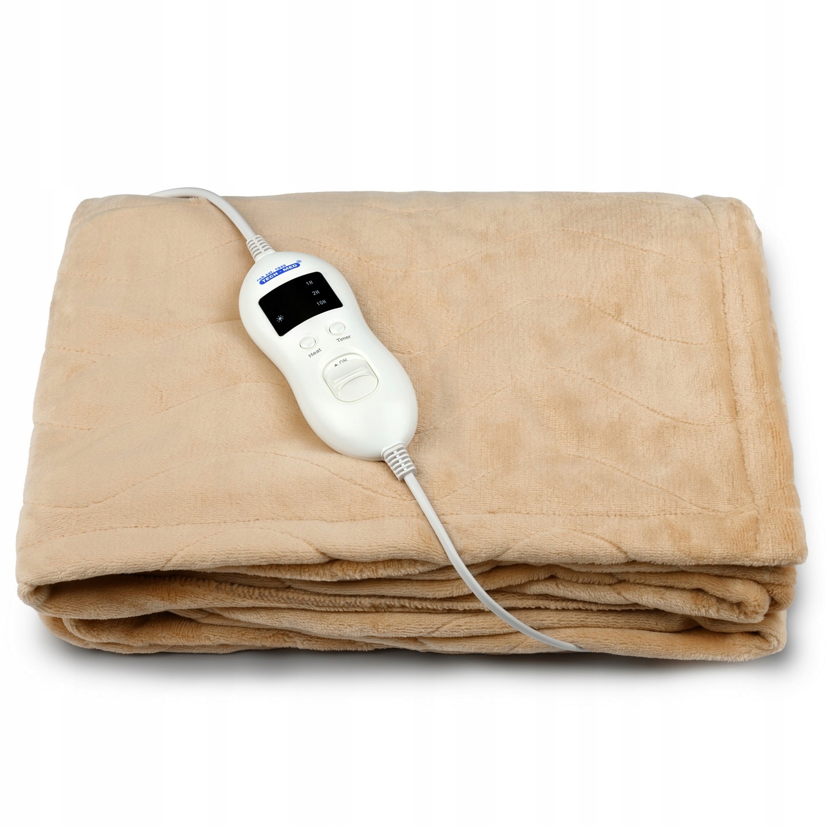 Koc Elektryczny rozgrzewający Grzewczy 160x120cm pilot Duży Tech-med