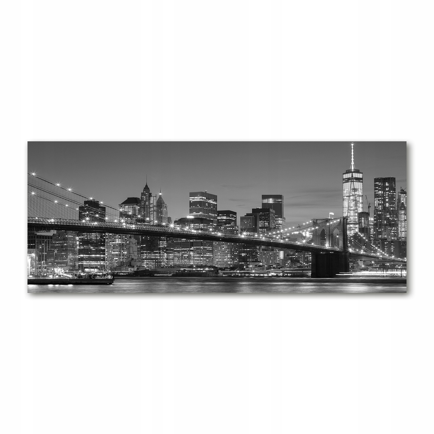 

Foto obraz akryl zdjęcie Manhattan nocą 125x50 cm