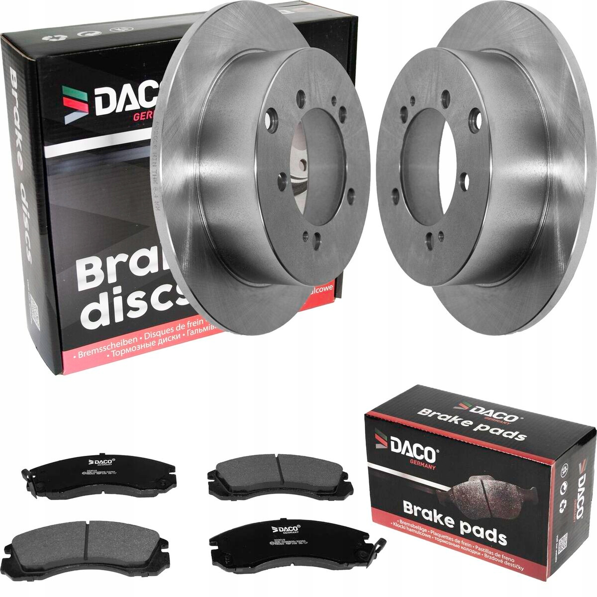 Tarcze + Klocki DACO TYŁ Outlander I Lancer 262x10