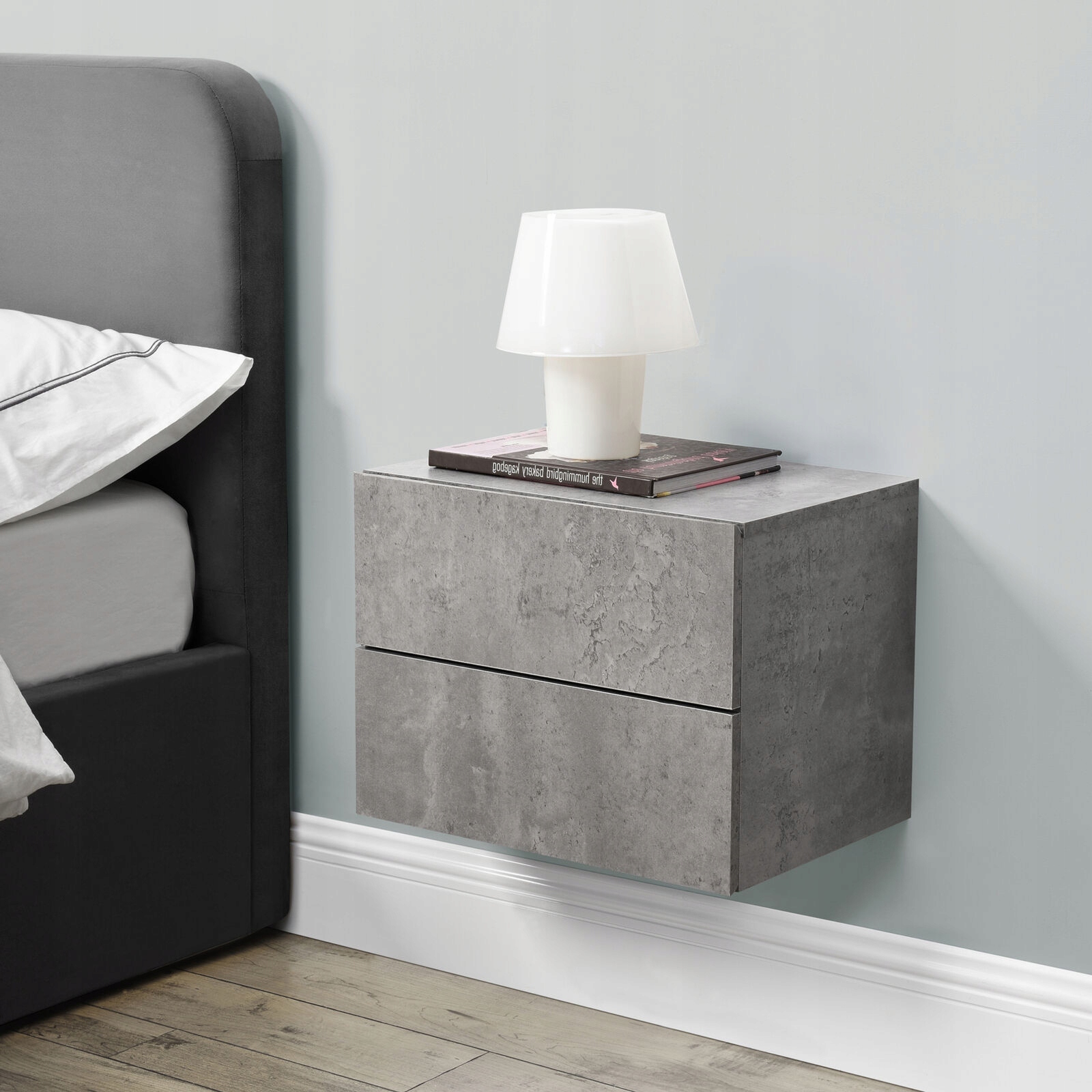 PÓŁKA WISZĄCA SZAFKA Z 2 SZUFLADAMI ŚCIENNA Marka Top Art