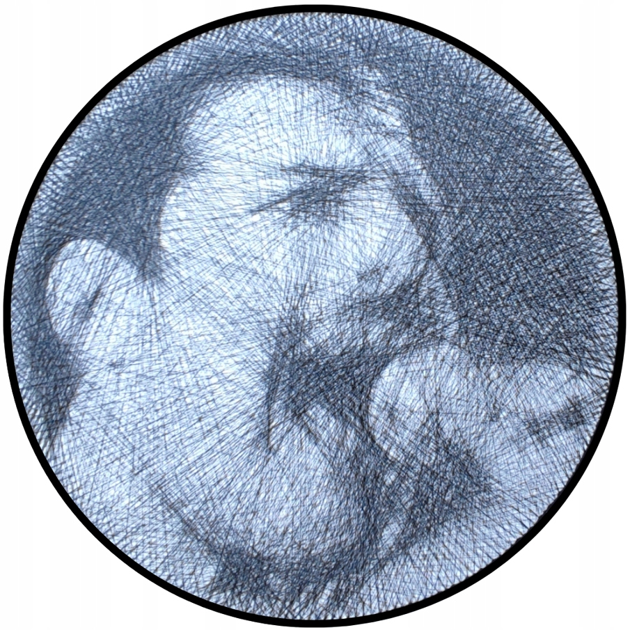 Freddie Mercury – sada pro vlastní vytvoření portrétu a string art