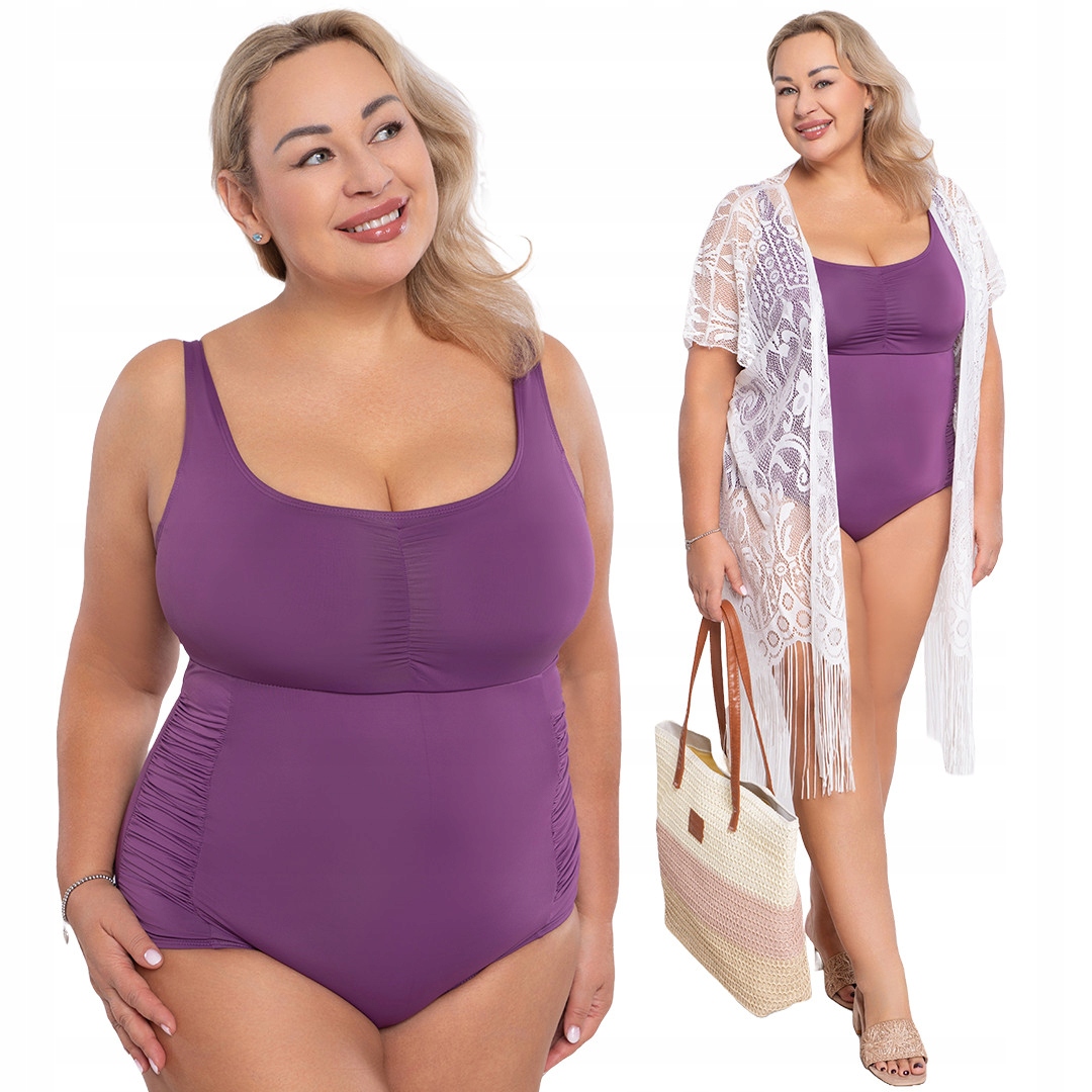 Jednodílné fialové plavky 52