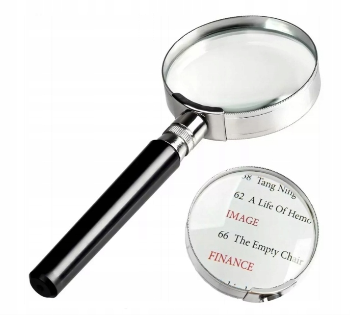 LUPA 50 MM LUPA KLASYCZNA SZKŁO POWIĘKSZAJĄCE METAL EAN (GTIN) 5904734411680