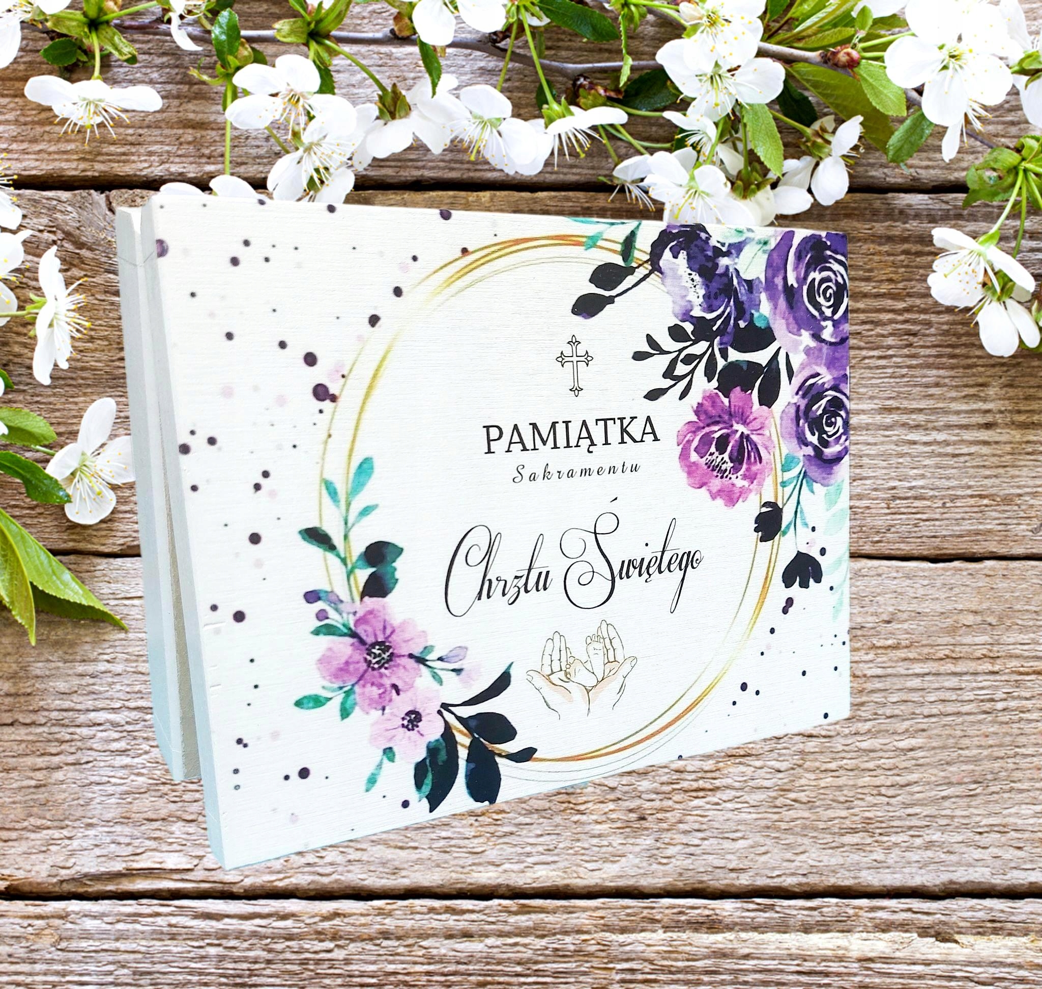 Pamiątka Chrztu podziękowanie BIAŁE Różaniec WZORY Przeznaczenie dla gości