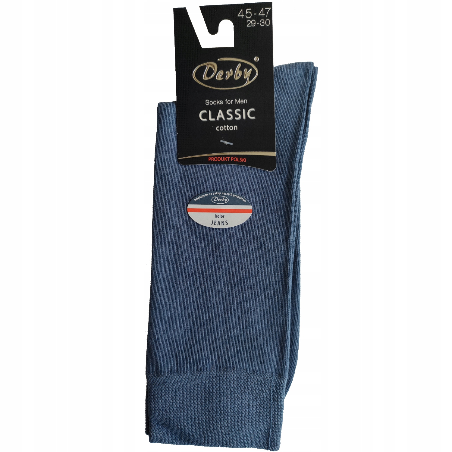 

Skarpety garniturowe Derby Classic jeansowy