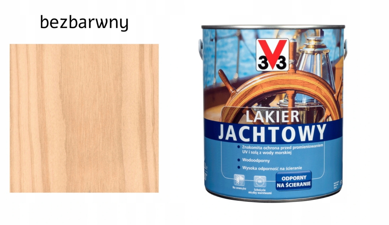 

V33 Lakier Do Drewna Jachtowy Bezbarwny 2,5 L