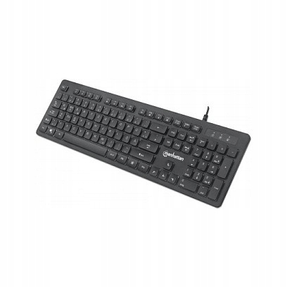 Manhattan Ultrapłaska klawiatura Usb Gaming Rgb, pełnowymiarowa