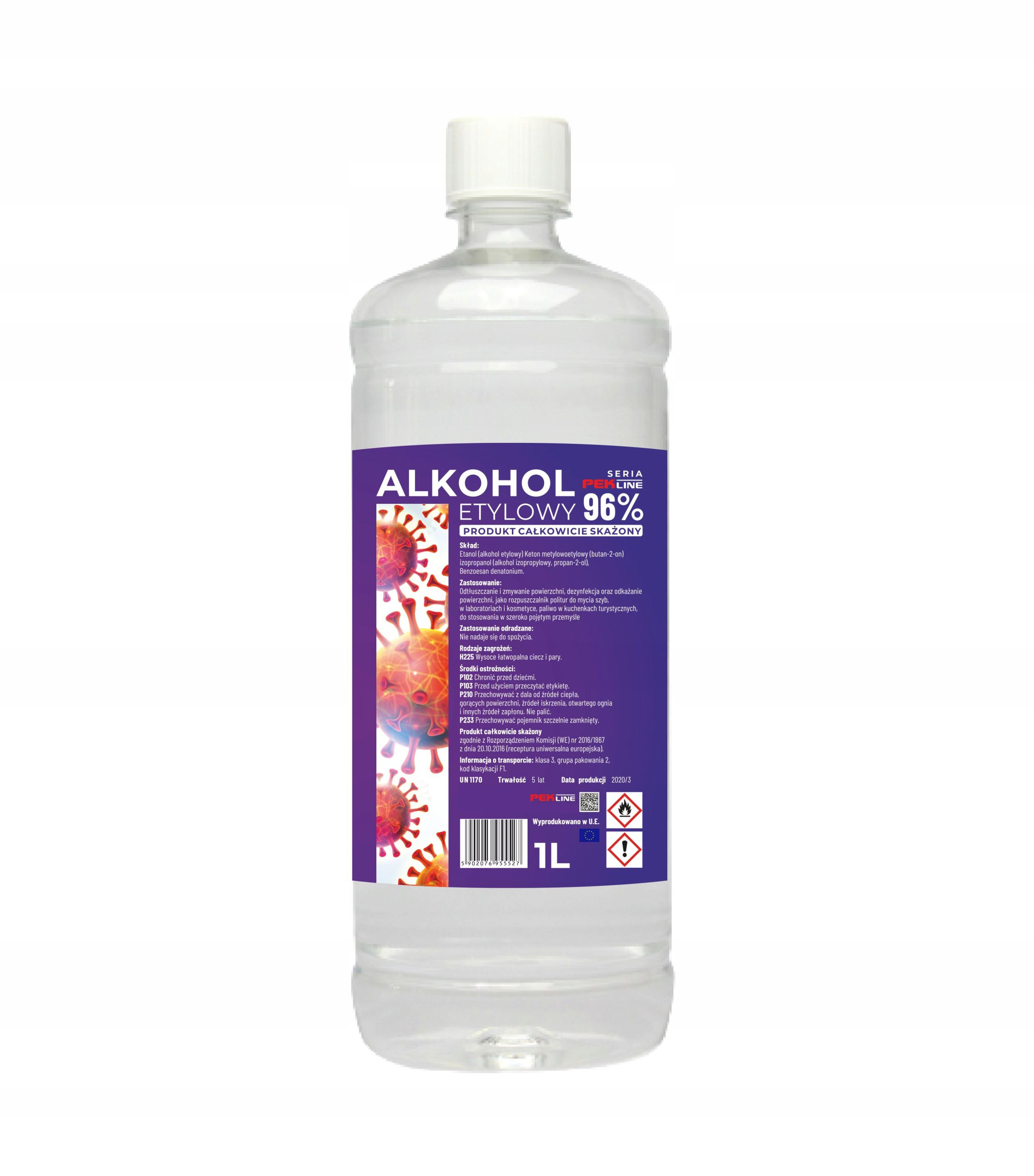 

Alkohol Etylowy Etanol Spirytus Dezynfekcja 96% 1L
