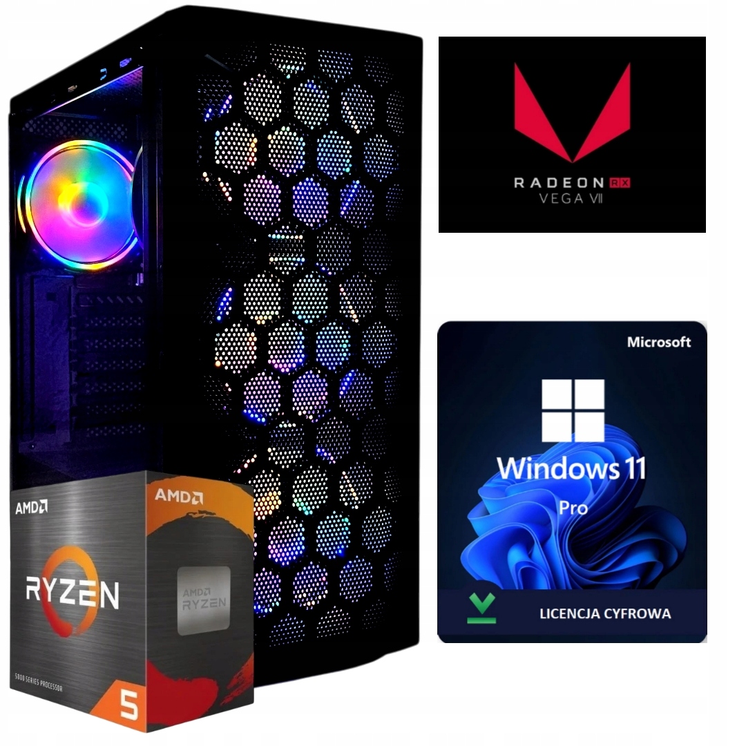 Počítač Ryzen 5 5600G 1000GB M.2 Windows 11