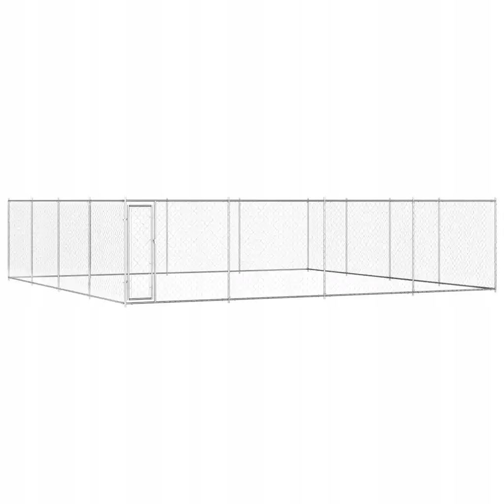 Venkovní psí kotec pozinkovaná ocel 760 x 760 x 185 cm