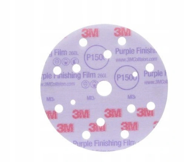 3M 51154 Hookit 260 L 15 Otvorov 150 MM P1500 50 Ks