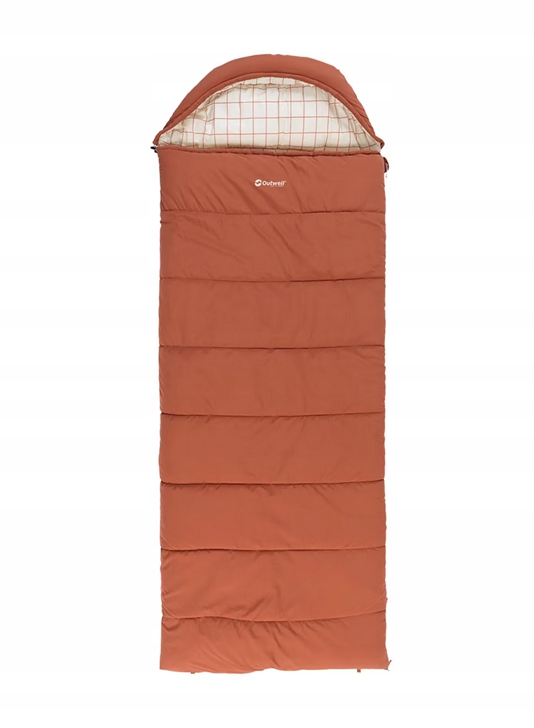 Śpiwór syntetyczny Outwell Camper Lux (200 cm) Red Lewy