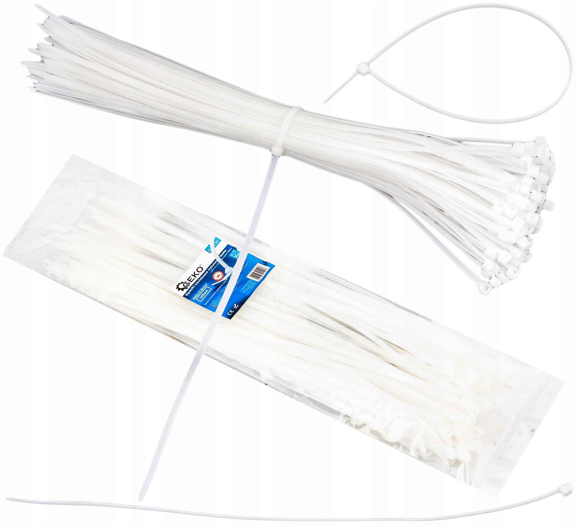 

Trytka Opaski Zaciskowe Kablowe 300x3.6mm 100EL