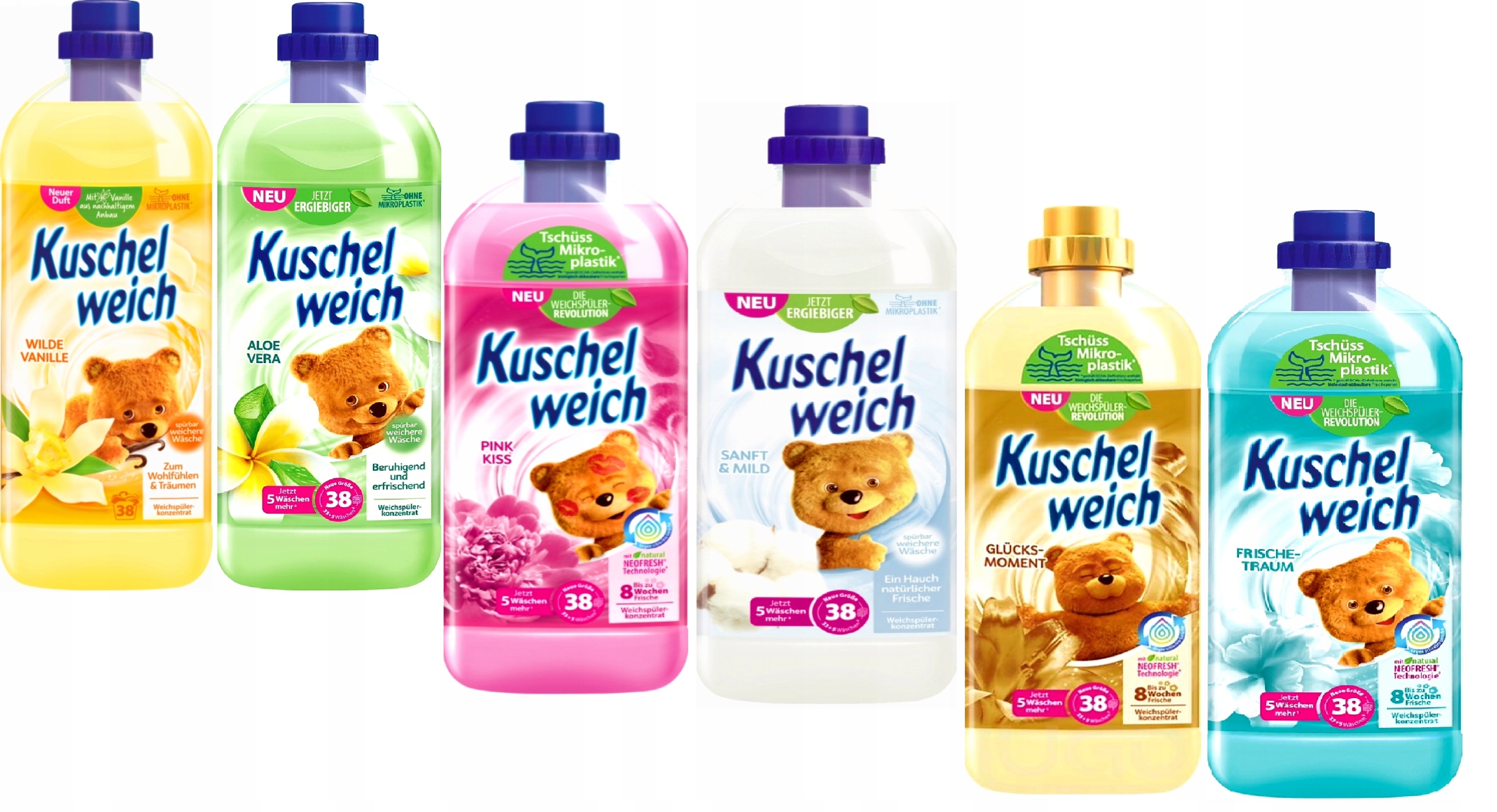 

Płyny Do Płukania Kuschelweich Zestaw MIX *6L* De