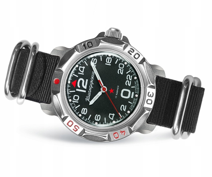 Wostok Vostok KAMANDIRSKI-nový 81615B-mat-24 Hodinový