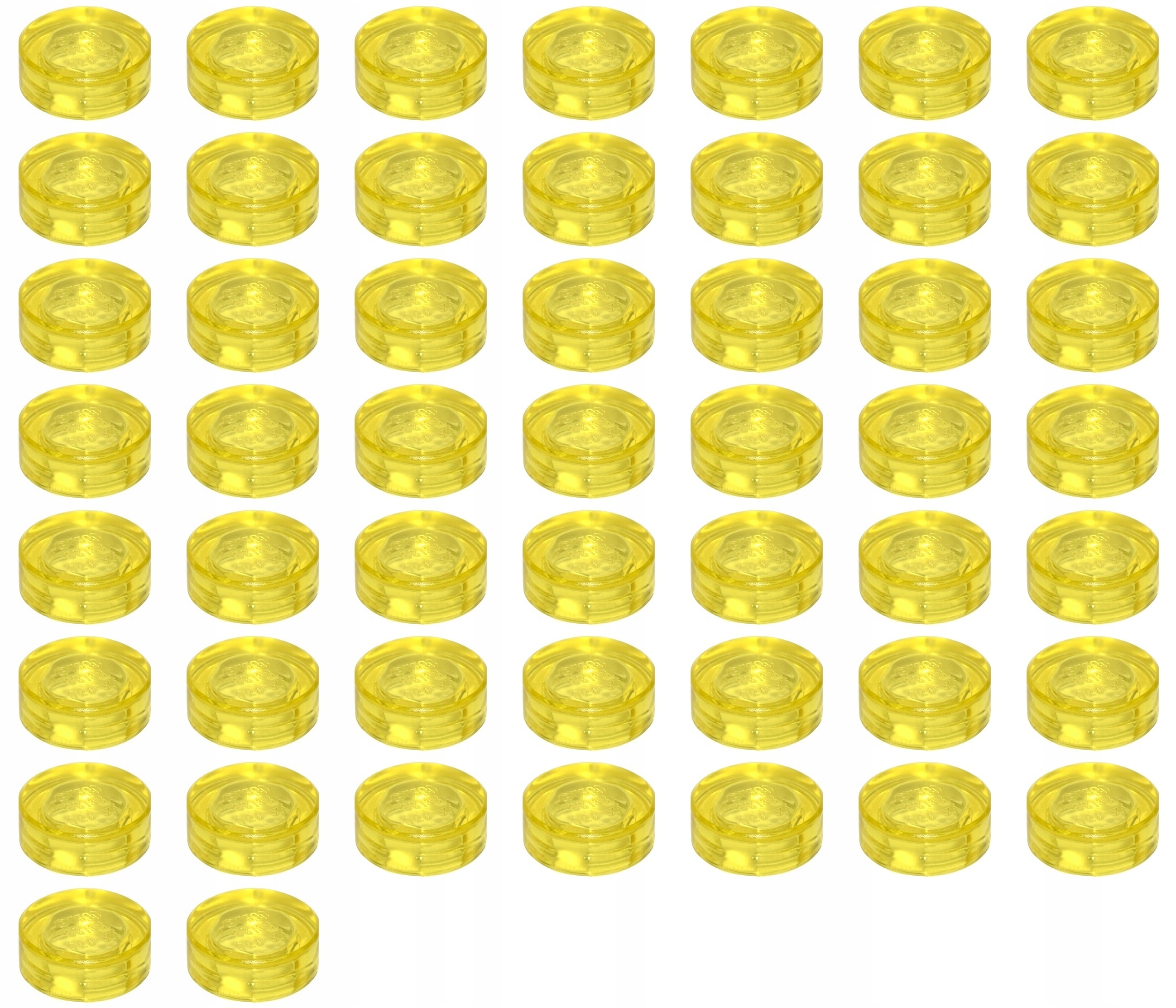

Lego 98138 1x1 Tile trans żółta (6g) 51 szt.
