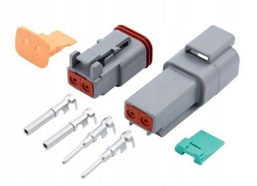 Złącze Deutsch 2-pin wtyk gniazdo hermetyczne Uniwersalne