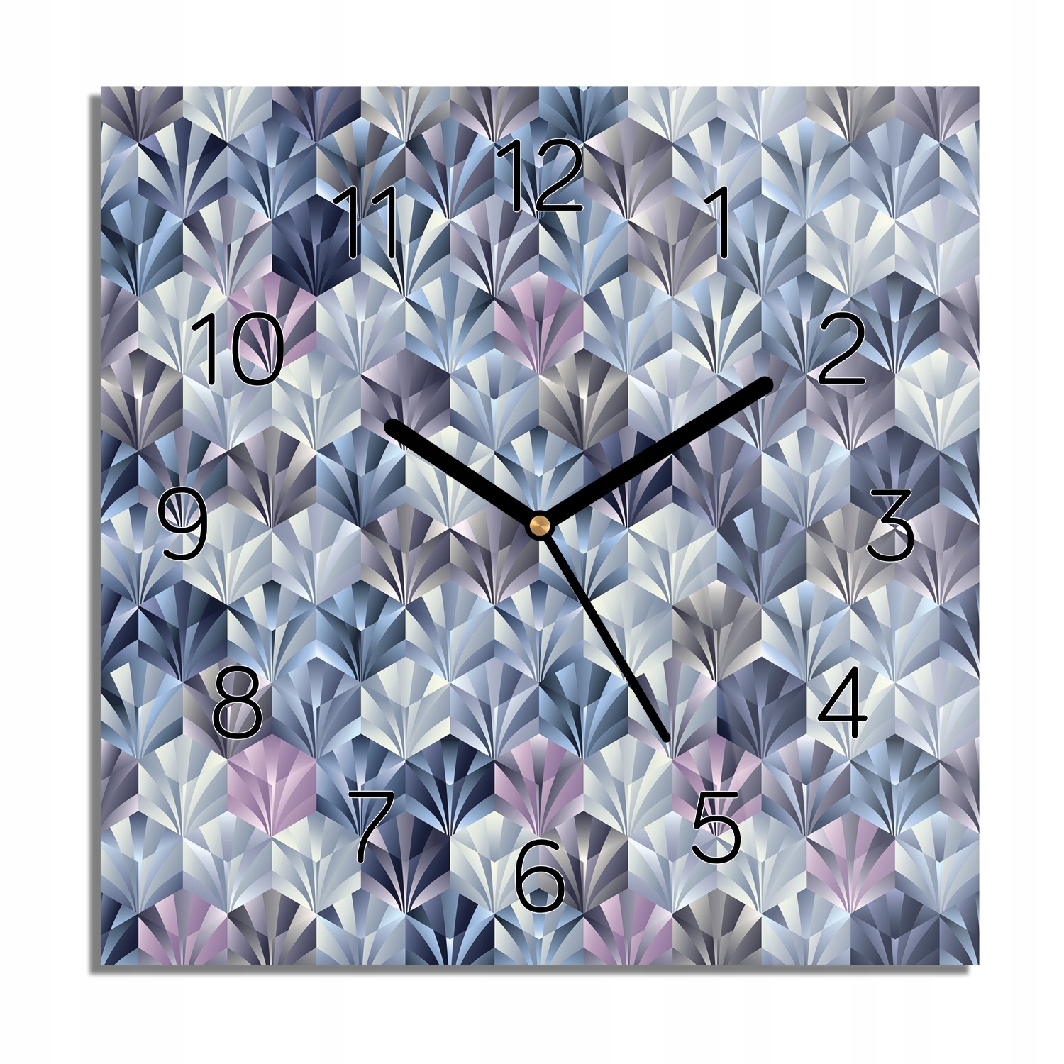 

Diament tekstura 3D foto-zegar do jadalni 30x30
