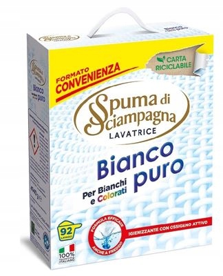 Levně Spuma di Sciampagna Bianco Puro prášek 2v1 92 praní 4,140 kg