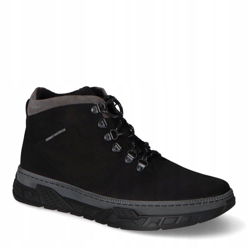 Boty Krisbut 6750-1-7 Černé nubukové 40