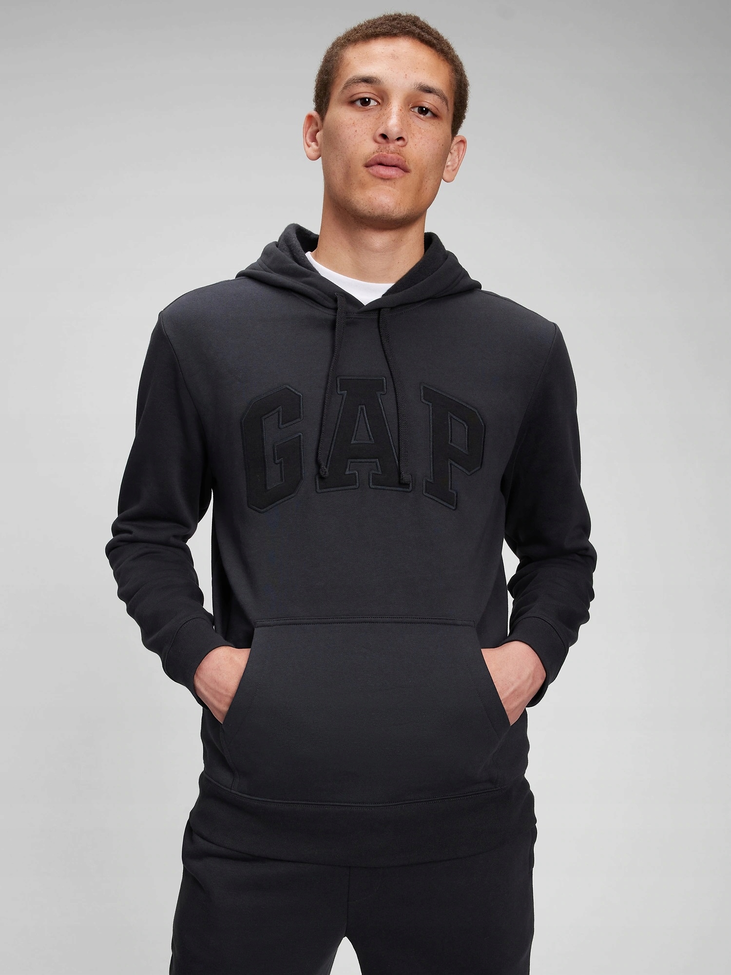 Gap Mikina fleece logo kapuce
