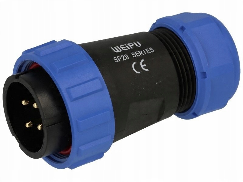 

Wtyk 4 pin 4,0mm2 25A 500V IP68 Weipu