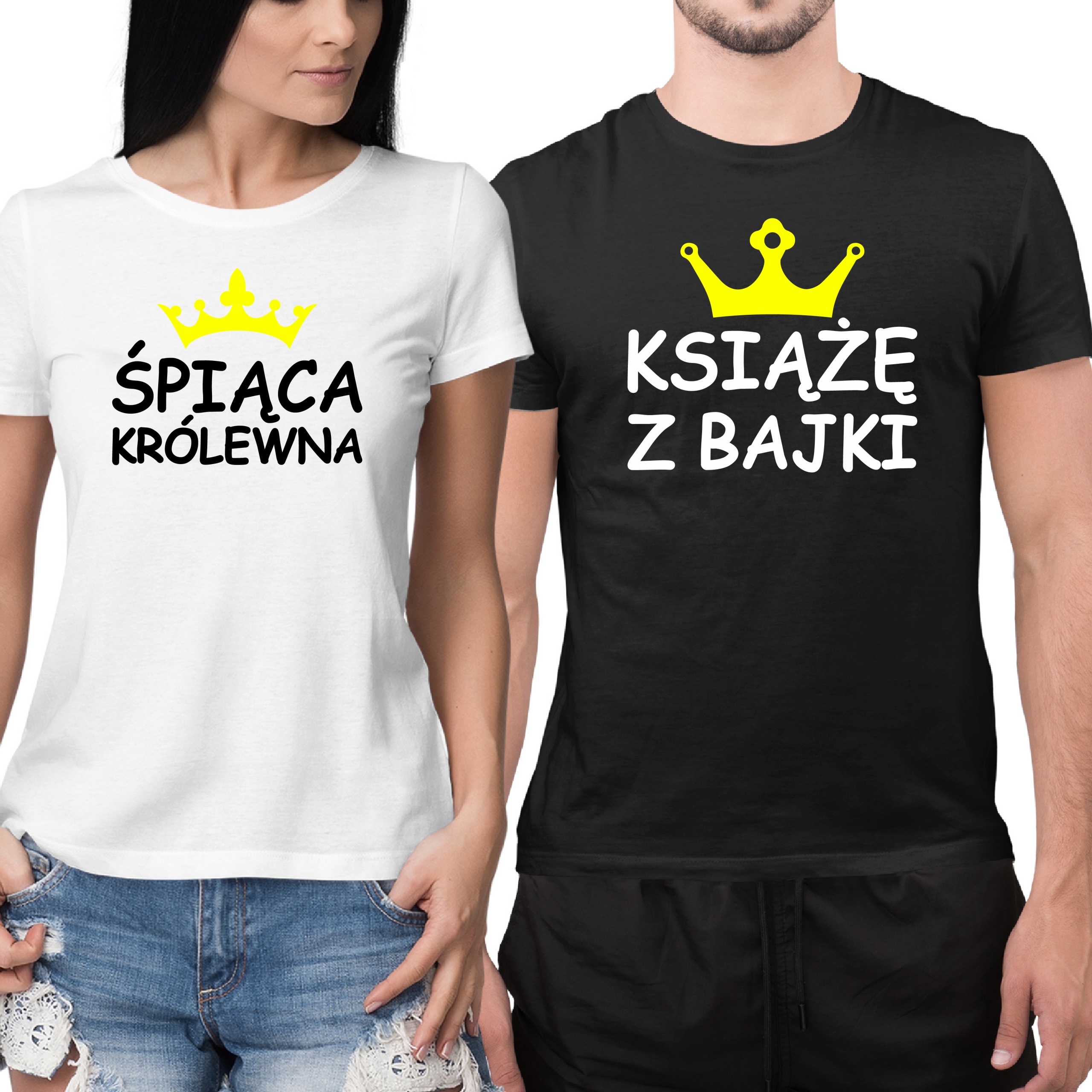 

Zestaw 2 Koszulki Na Walentynki Książe I Królewna