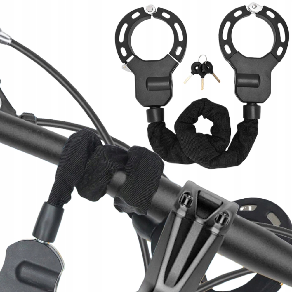 Blokovací pouta proti krádeži na klíček pro koloběžku a skútr