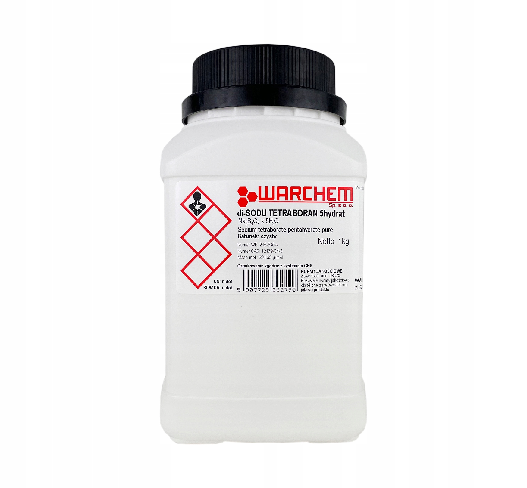 

Tetraboran Sodu 5hydrat (boraks) czysty 1kg