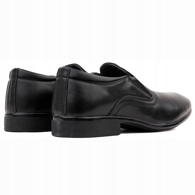 Mokasyny dziecięce czarne wizytowe półbuty chłopięce wsuwane eleganckie Marka Inna marka