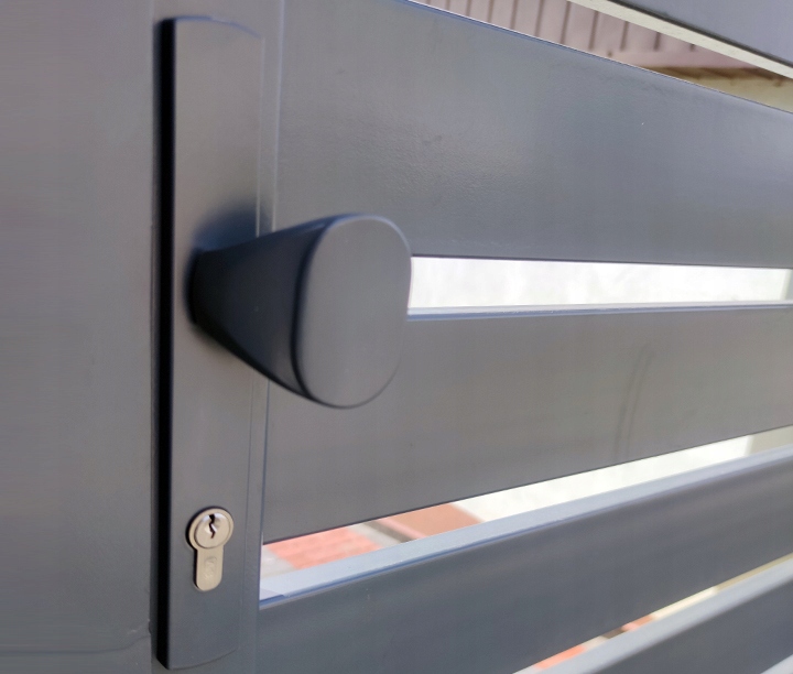 POCHWYT GAŁKA DO FURTKI DRZWI GRAFIT ANTRACYT R72 Marka Stalowo