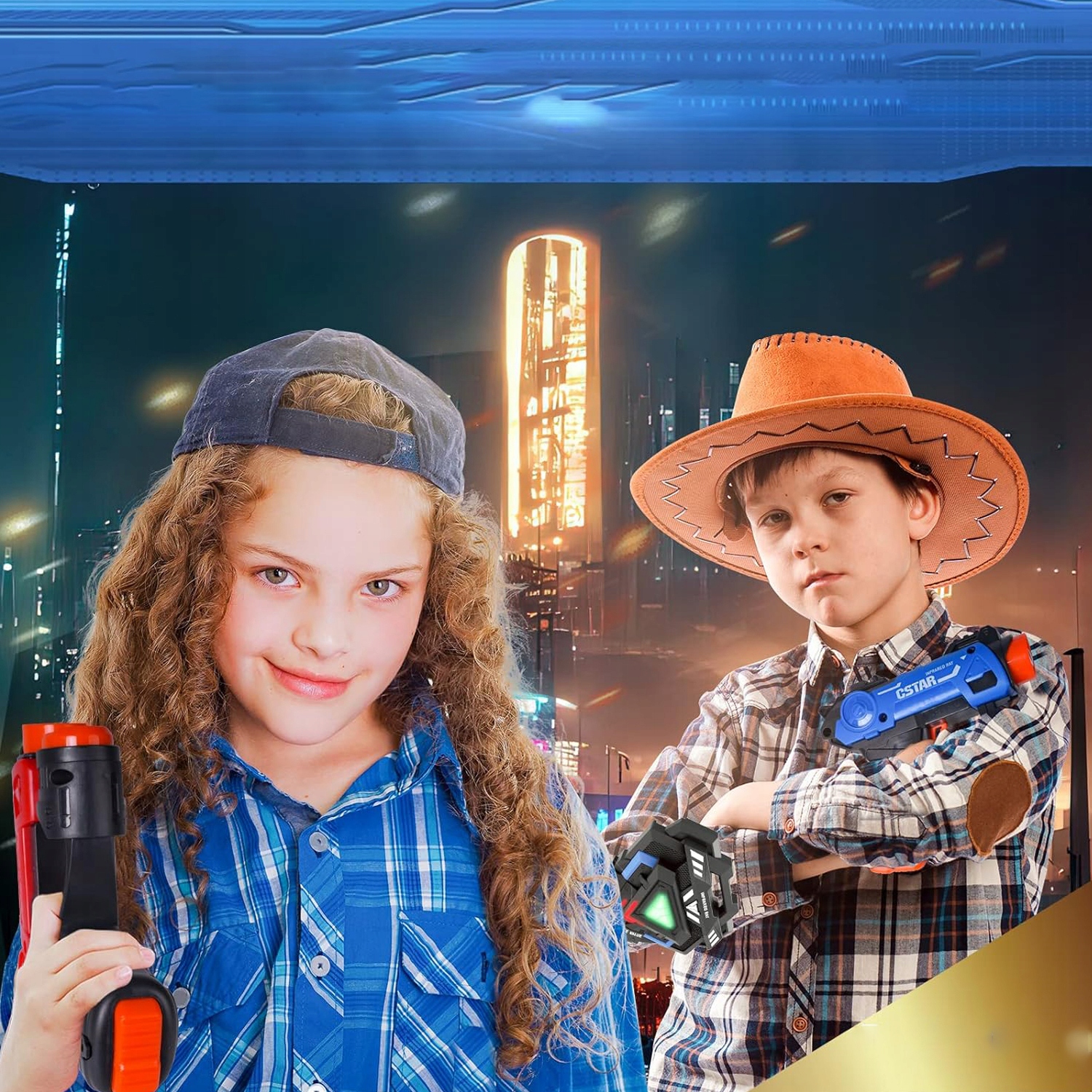 PISTOLET LASEROWY PAINTBALL LASER TAG 4 MODE ZESTAW 4 DZIAŁA I 4 CELE Marka bez marki