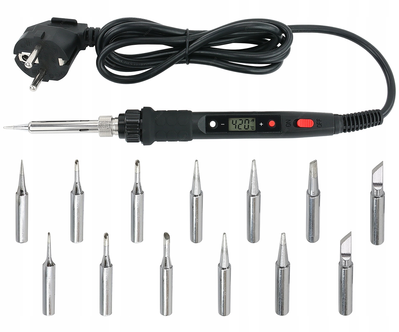 ZESTAW LUTOWNICA Kolbowa Led 60W multimetr 15 Grot Moc 60 W