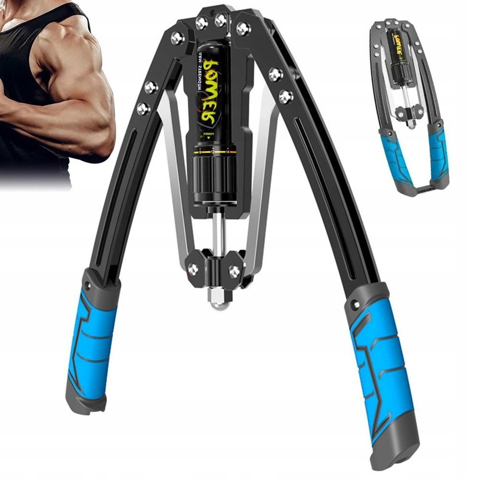 Hydraulický Stlačovač 10-200 Kg Pro Silový Trenažér Pro Trénink Paží A Klece