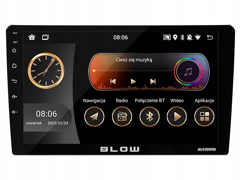 Radio Blow AVH-9991 1DIN 9" (78-343#)
