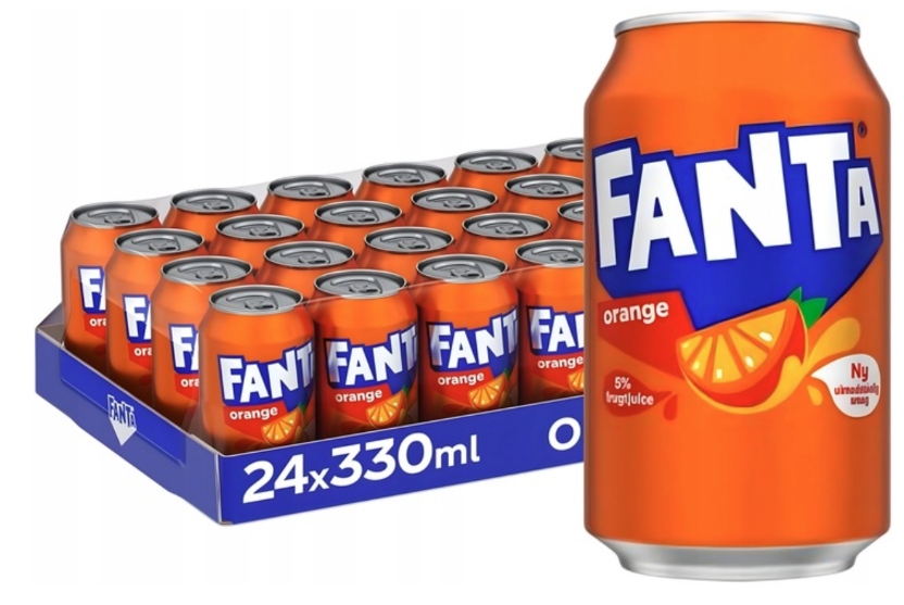 Levně Fanta Orange sud plechovka 330 ml 24 ks