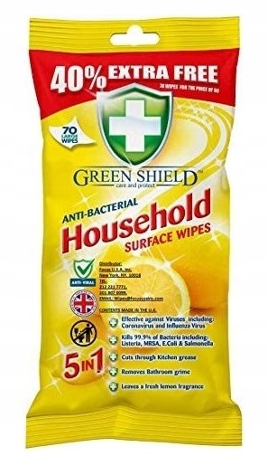 

Green Shield Chusteczki Antybakteryjne 70 szt
