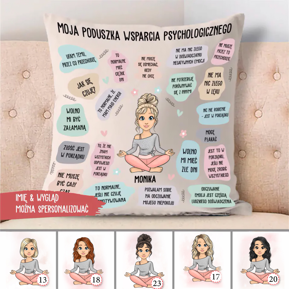 

Moja Poduszka Wsparcia Psychologicznego Poszewka